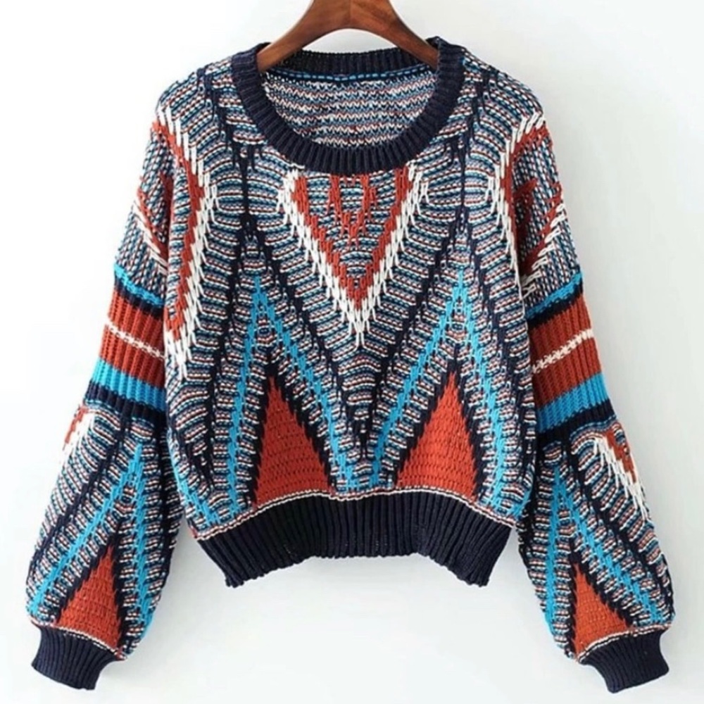 Multi Color Sweater - SHEIN